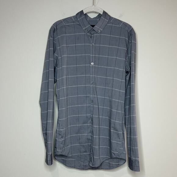 Boss Hugo Boss Gray Slim Fit Button Up Shirt Size S - Picture 1 of 9
